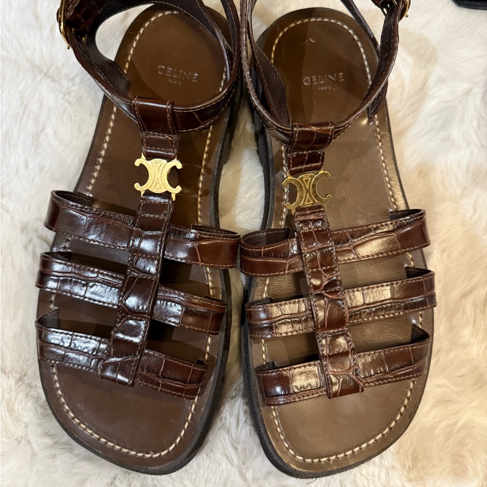 Celine Triomphe Gladiator Sandals